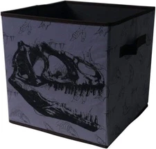 Idea Nuova Jurassic World Collapsible Storage Cube, 12" Grey 