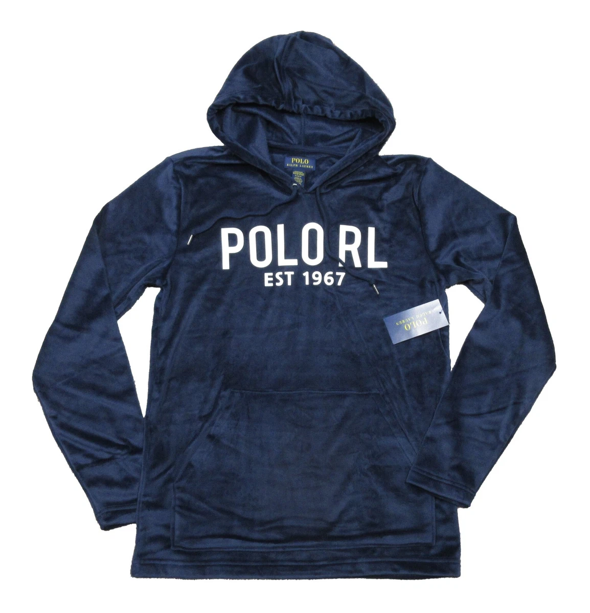 Navy blue top polo hoodie