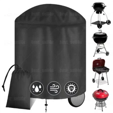 Heavy Duty Waterproof Barbecue Round BBQ Grill Cover for Weber Charcoal Kettle