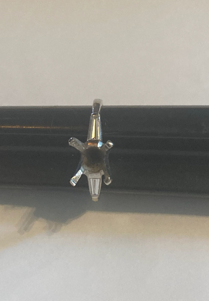 diamond solitaire ring channel setting - image 2