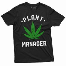 Camiseta de marihuana de cannabis Plant Manager para hombre Camiseta divertida 420 Weed