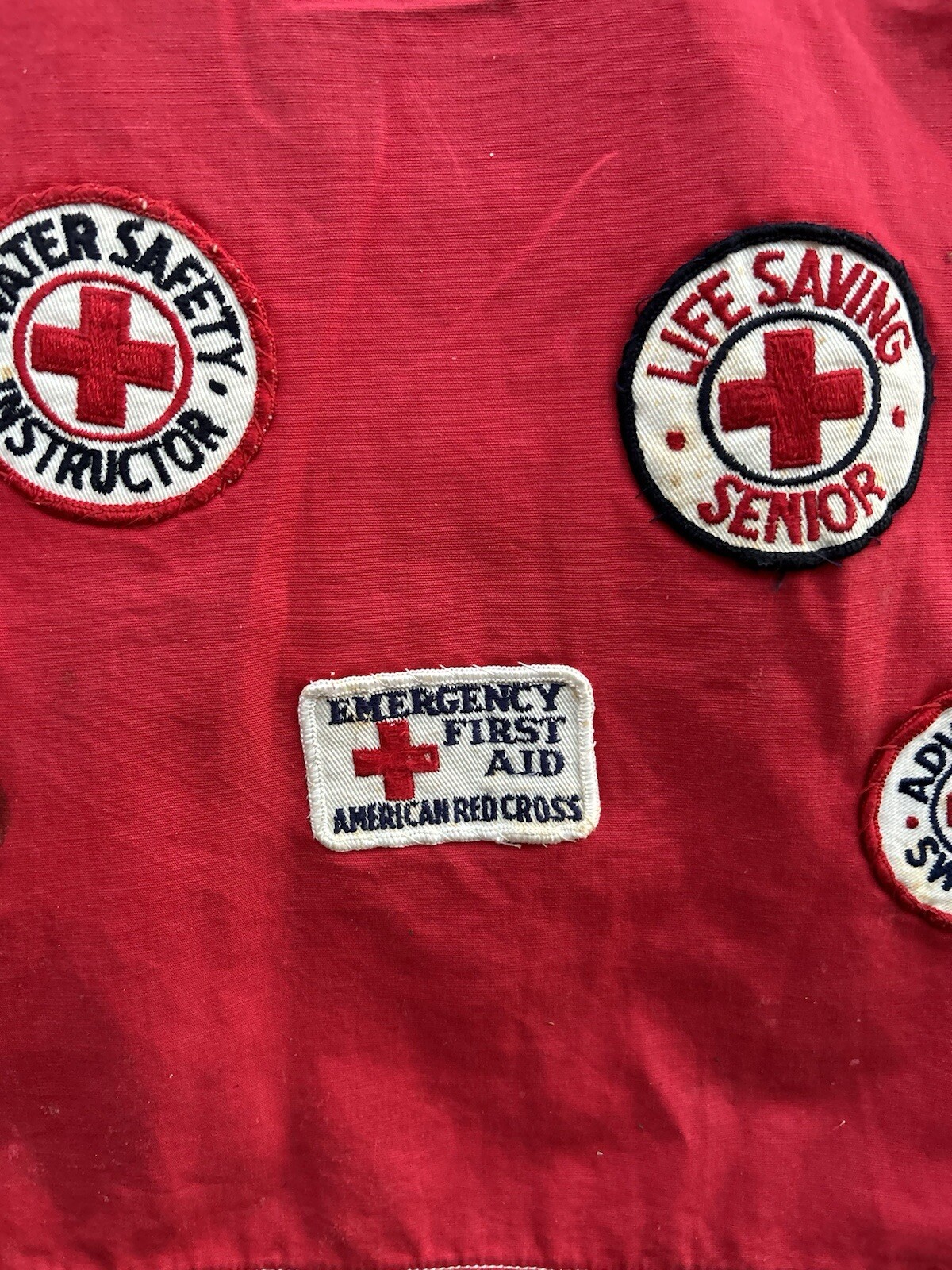 1960’s sears American Red Cross patchwork button … - image 8