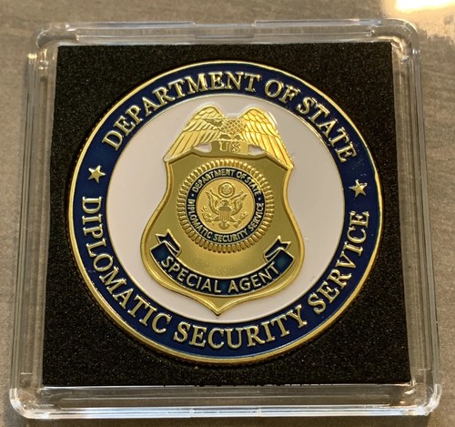 DEPARTMENT OF STATE US Diplomatic Security Service Gold Plated 