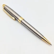 Luxury Stainless Steel Ballpoint Pen Twist Gold/Silver Office Gift Dad Executive