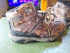 Ozark Trail Hiker Boot Boys Size 5 Real Tree Camo Print Mid Rise BBOT40CA011