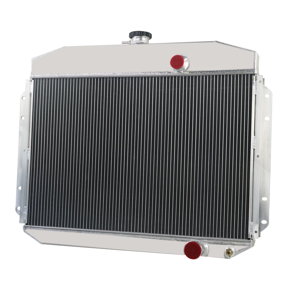 4 Row Aluminum Radiator For 1961-1964 1962 Ford F100 F250 F350 Pickup Truck 6Cyl Foto 2 de 4