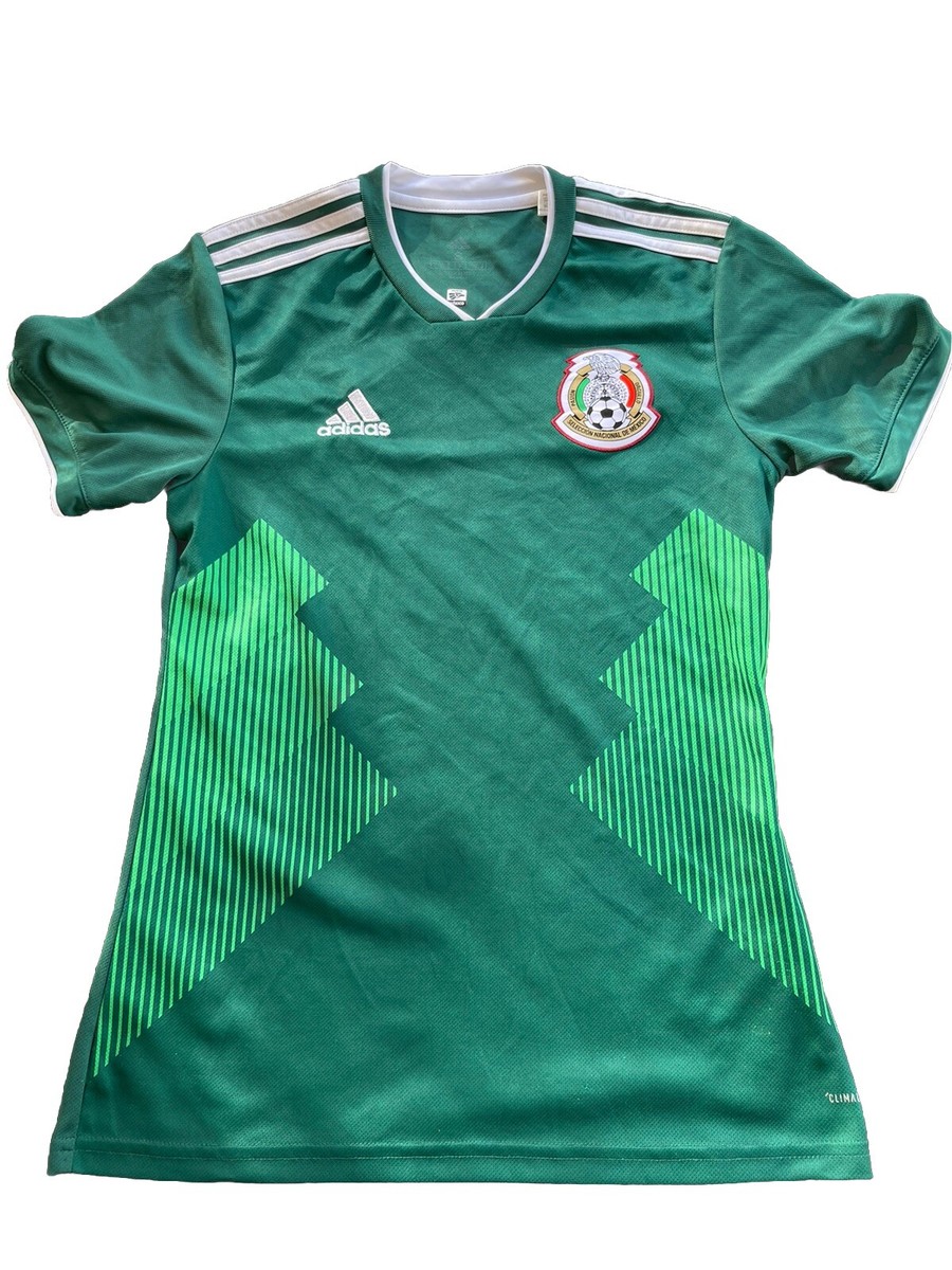 Adidas Mexico 2018 Men's Home Jersey Size S Green Original Home