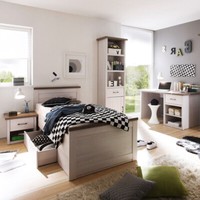 Jugendzimmer JugendmöBel Set Landhaus Weiß Nachtisch Jugendbett Schreibtisch