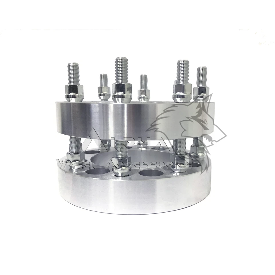 2 piezas 8X6.5 (8x165.1) adaptadores de rueda espaciadores 2" para Chevy C20 C30 K20 K30 9/16"-18 Foto 3 de 3