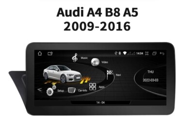 Radio 2 Din 10'' For Audi A4 A5 Android Bluetooth GPS Navigator 8/64 Carplay 4G