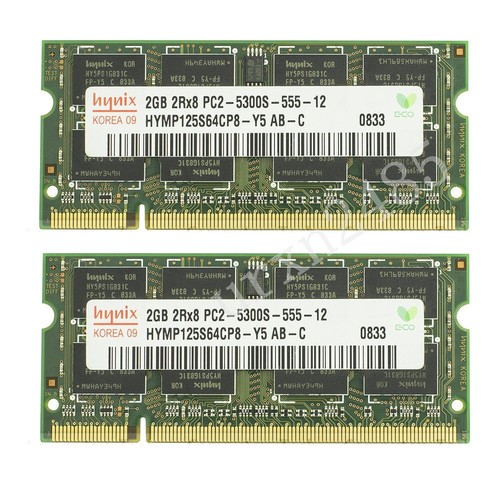 Hynix 4GB 2x 2GB 1GB DDR2 667MHz PC2-5300S 200Pin SODIMM Laptop Memory SDRAM AB - Picture 11 of 11