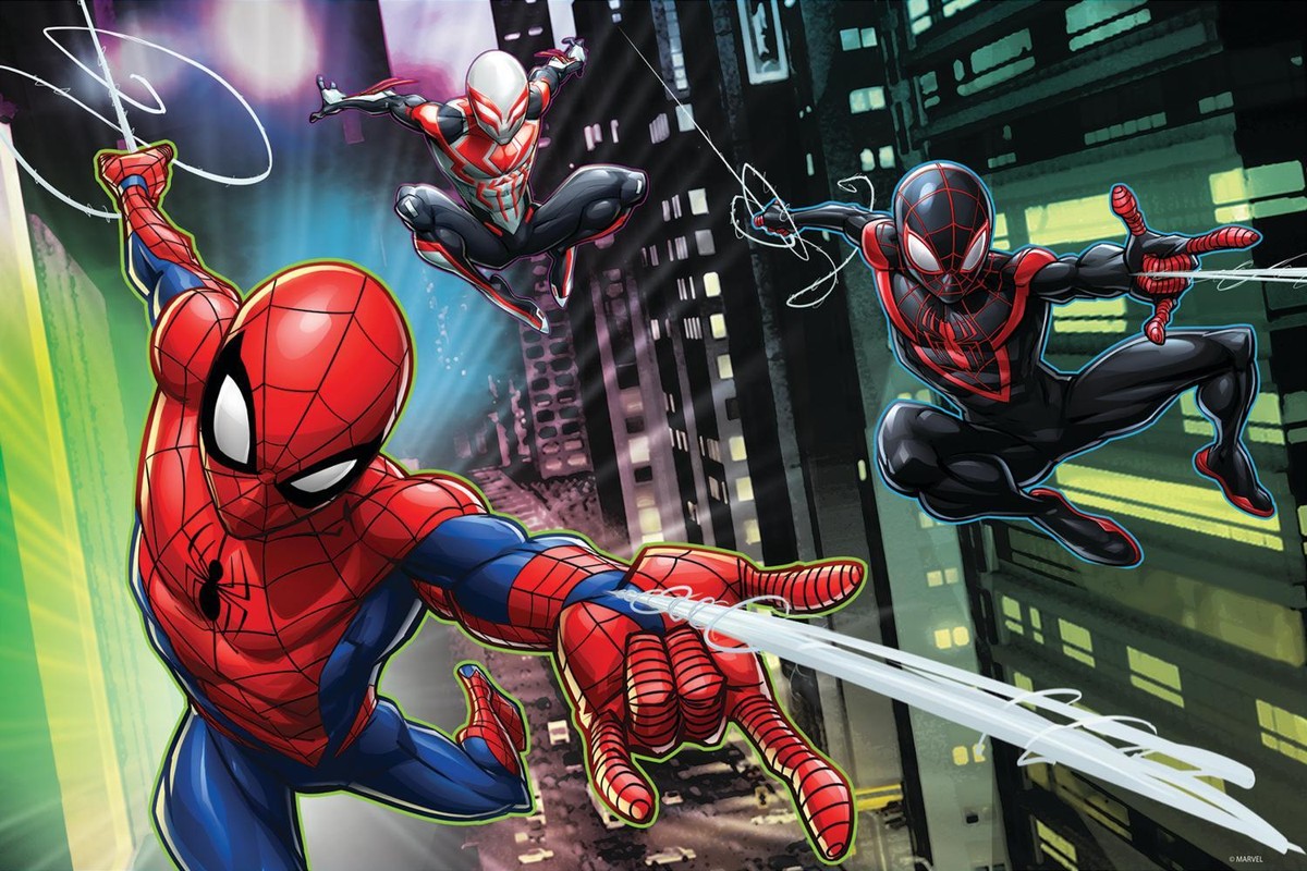 Marvel Comics Spider-Man 3D and 2D Two-Sided 200 pc Jigsaw Puzzle