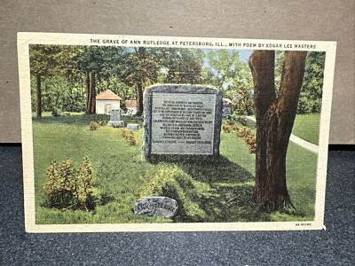 The Grave Of Ann Rutledge Petersburg, Illinois Postcard | eBay