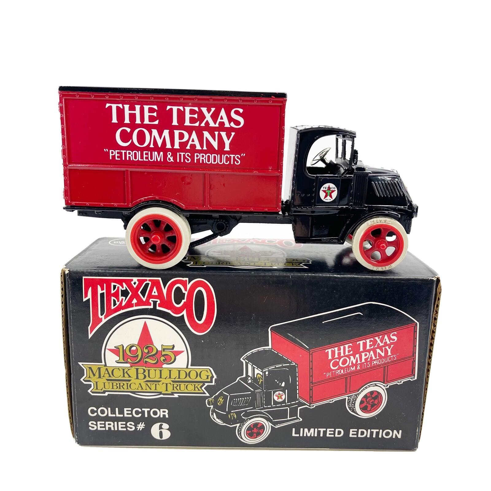 Vintage ERTL Texaco 1925 Mack Bulldog Lubricant Truck Die Cast Bank Series 6 NIB