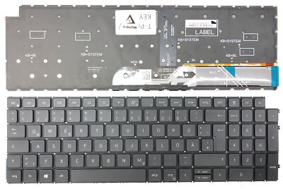 DE - Schwarz Tastatur Keyboard Beleuchtung kompatibel für Dell Vostro 7510