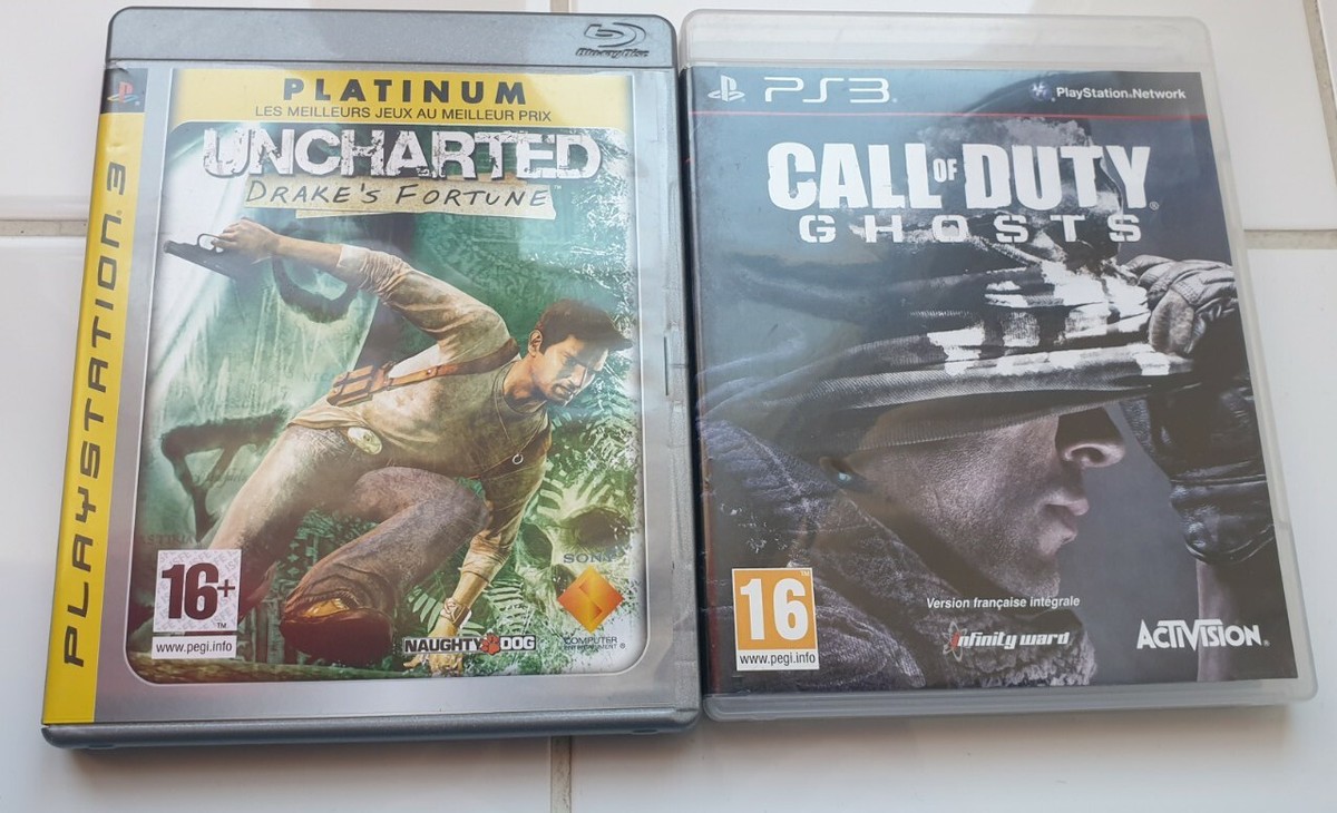 Lot De 2 Jeux PS3 En Français (PAL) - Inclut Uncharted: Drake's Fortune, Bon état
