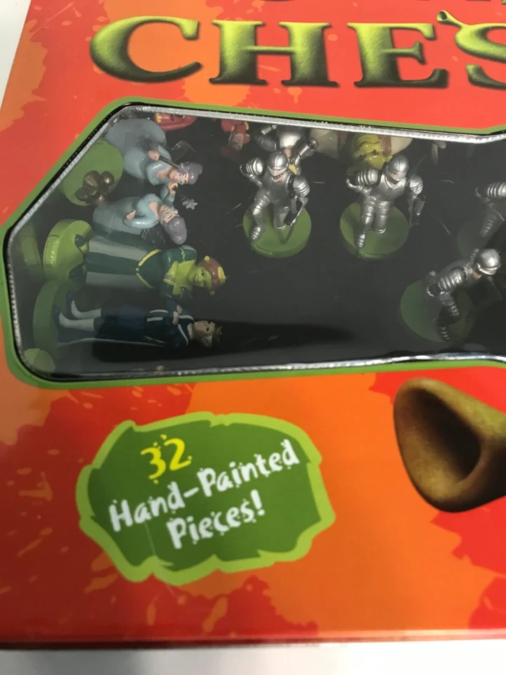 Ajedrez Shrek DreamWorks LLC 2004 de colección 32 piezas pintadas a mano faltan reglas Foto 2 de 4