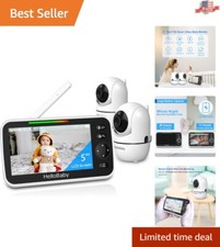 Secure 26-Hour Baby Monitor with Dual Cameras and Two-Way Talk - IP54 Rated