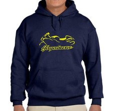 Suzuki Hayabusa Motorcycle Navy Blue Hoodie Sweatshirt FREE SHIP
