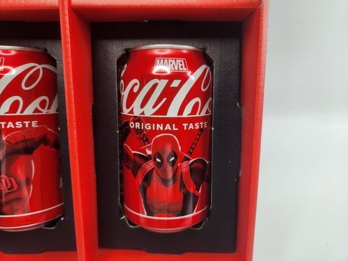 Coca Cola Marvel 6 Pack Can's Collector Character Box Walmart ExclusiveCoke - Picture 14 of 15