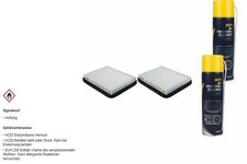 2x MAHLE Innenraumfilter MANNOL Klimareiniger für Hyundai Getz TB 1.5 CRDi 1.6
