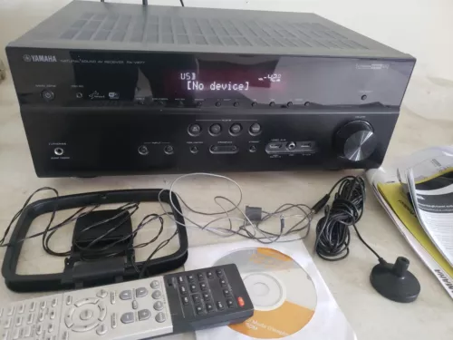 Yamaha RX RX-V677 7.2 Channel 235 Watt Receiver Complete Bundle Remote Manual