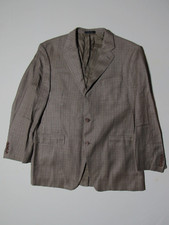 Vtg Lauren Ralph Lauren Mens 42R Brown Houndstooth Blazer Sport Coat Suit Jacket