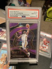 2023 Select #236 Zion Williamson PSA 10 Neon Purple Pulsar FOTL, 3/5