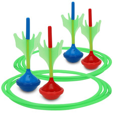 LAWN DART SET Glow In The Dark 6 Pieces Outdoor Game Kids and Adults