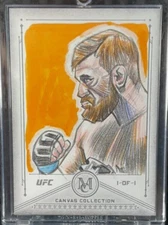 CONOR MCGREGOR 1/1 2019 Topps UFC Museum Collection 1/1 Canvas Collection Proof
