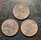 1943 P Lincoln Steel Wheat Cent Penny Set Of 3 #5