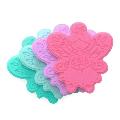 Reusable Slim Ice Packs for Lunch Boxes 4-Pack Glitter Buddies Multicolored