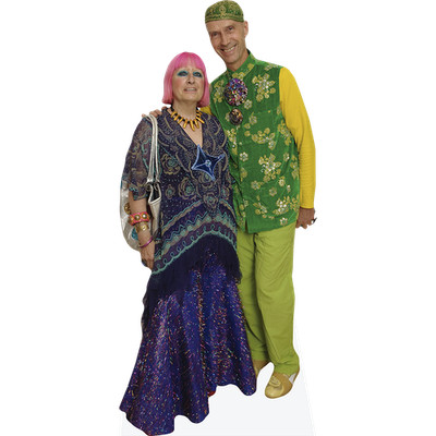 Zandra Rhodes And Andrew Logan (Duo) Mini Celebrity Cutout