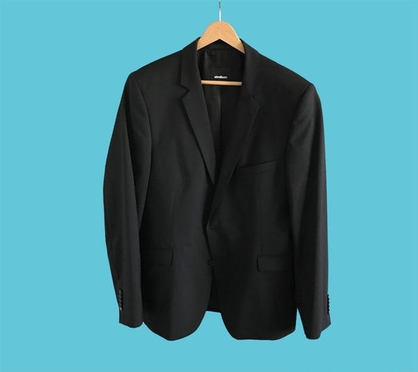 Women Strellson Suit Black Wool 42