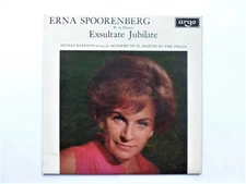 Erna Spoorenberg Exsultate Jubilate LP Argo ZRG524 EX/EX 1967 with insert
