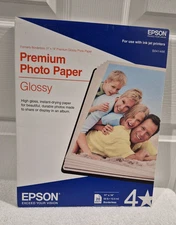 Epson Premium Photo Paper Glossy 8" x 10" 20 Sheets 