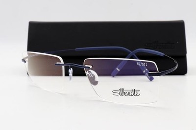 Silhouette TMA The Icon 5541 FQ Eyeglasses Cosmic Blue 4540 Authentic 52mm