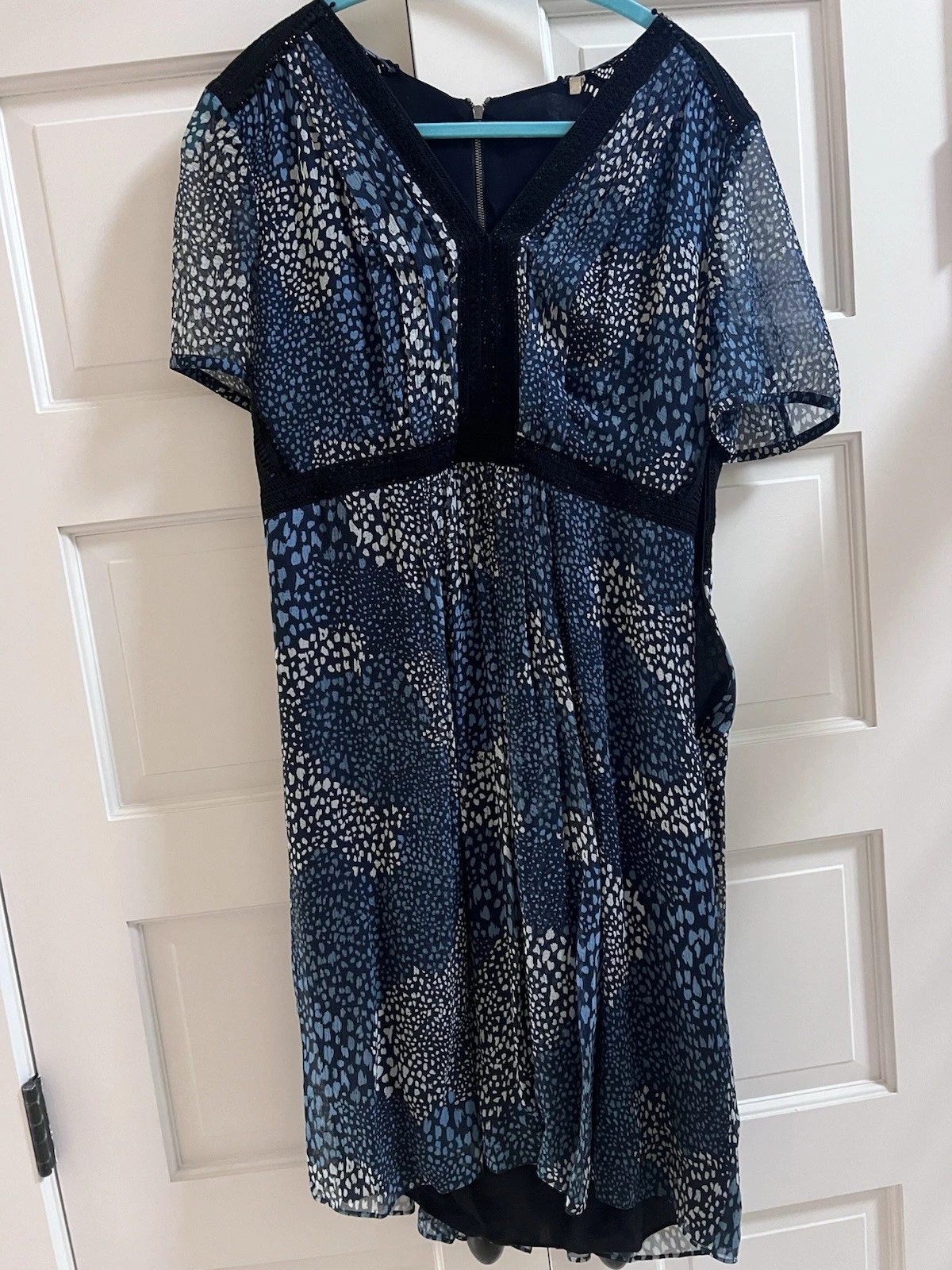 Abito corto blu Burberry taglia grande