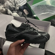 Bottega Veneta Black Low Top Lace Up Men's Athletic Sneaker New w/ Box