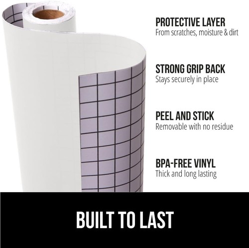 Gorilla Grip Peel and Stick Paper, 240"W x 17.5"L, Clear Matte - Bild 2 von 9