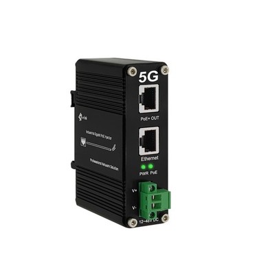 5G PoE Injector - Industrial 5 Gigabit IEEE802.3bt 60W Hardened POE Adapter w...