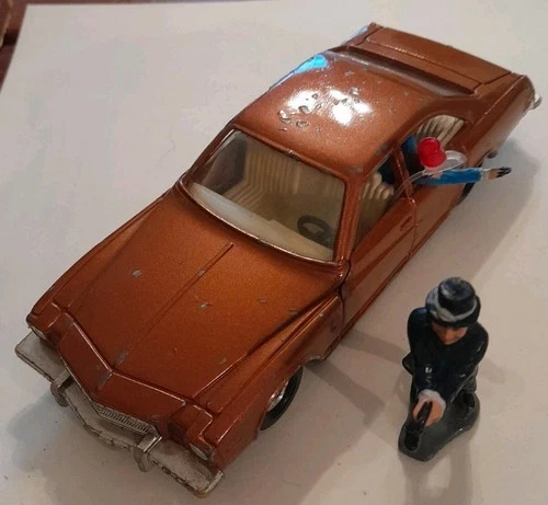 Vintage Corgi Toys Diecast TV Detective Kojak's Buick Regal Car & Figure 1970s
