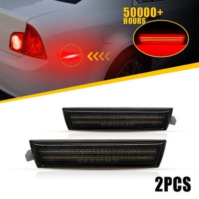 2x Rear Red LED Side Marker Light Smoked Right Left For Chevrolet Malibu 2008-12