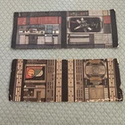 Vintage Star Wars Death Star CARDBOARD BACKDROP Set Original 1978 Kenner