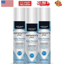Baby Powder Daily Gentle Feminine Spray, 2 oz, 3 Pack