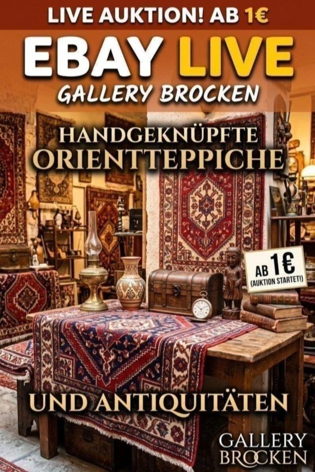 Handgeknüpfte Orientteppiche, Antiquitäten und Gemälde ab 1€