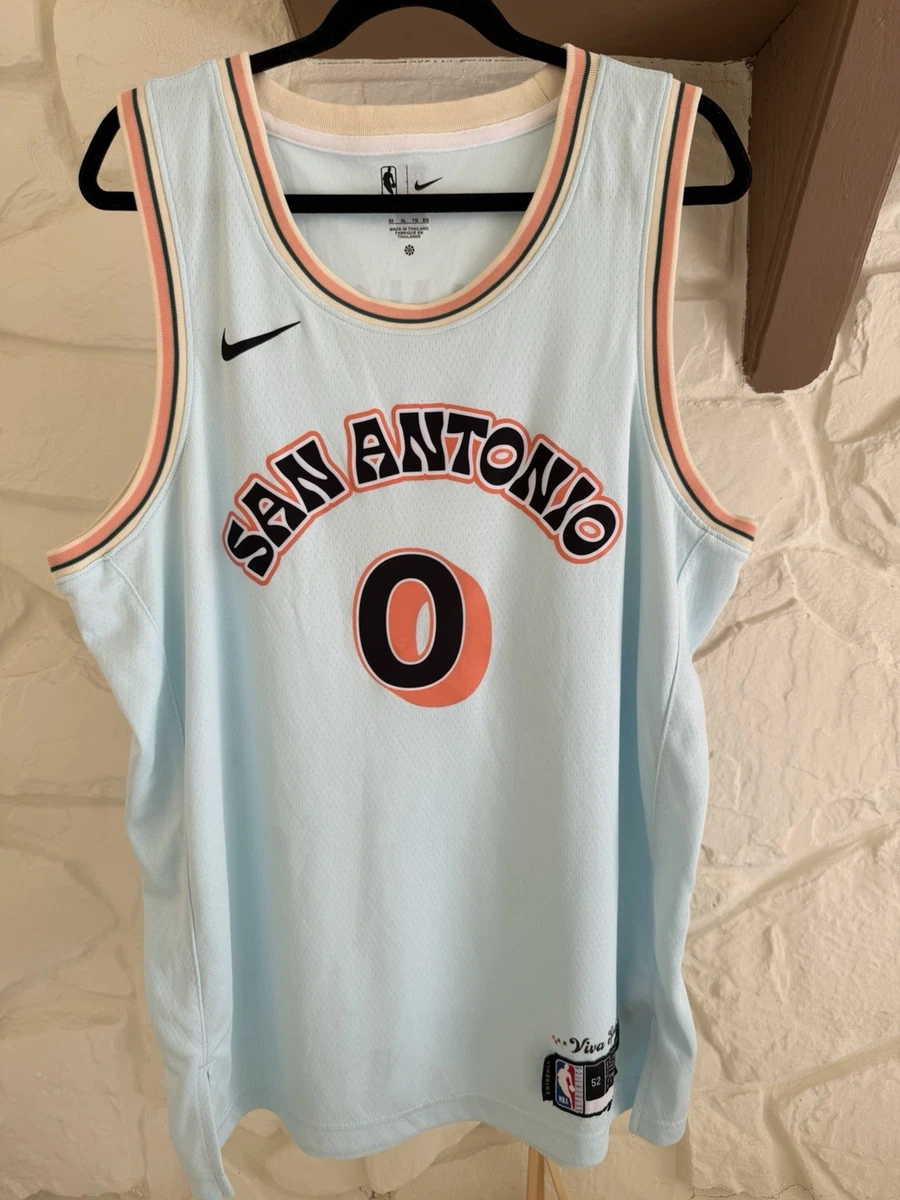 AUTOGRAPHED Nike San Antonio Spurs Keldon Johnson #0 City Edition