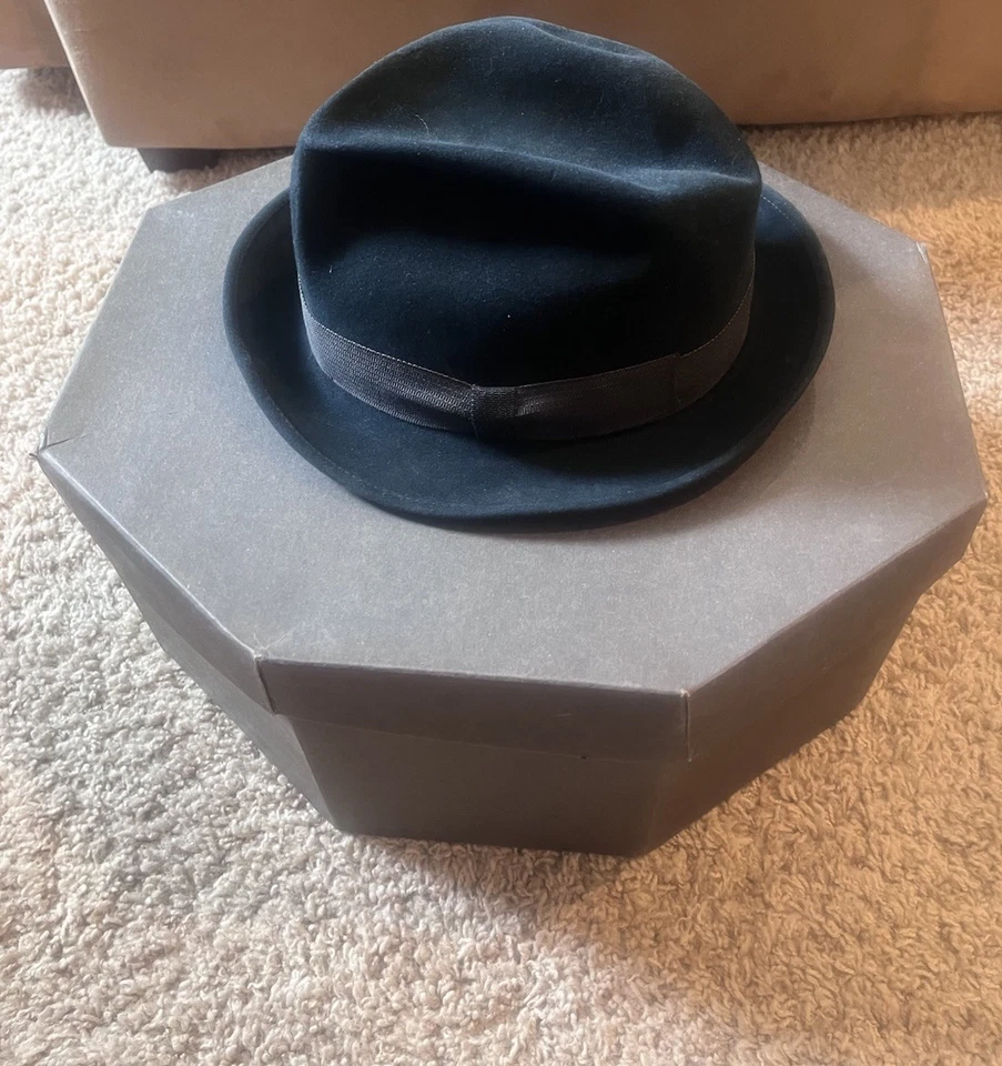 Sombrero Fedora Stetson “The Gun Club by Stetson” Verde Para Hombre Royal De Luxe Talla 7 Foto 4 de 4