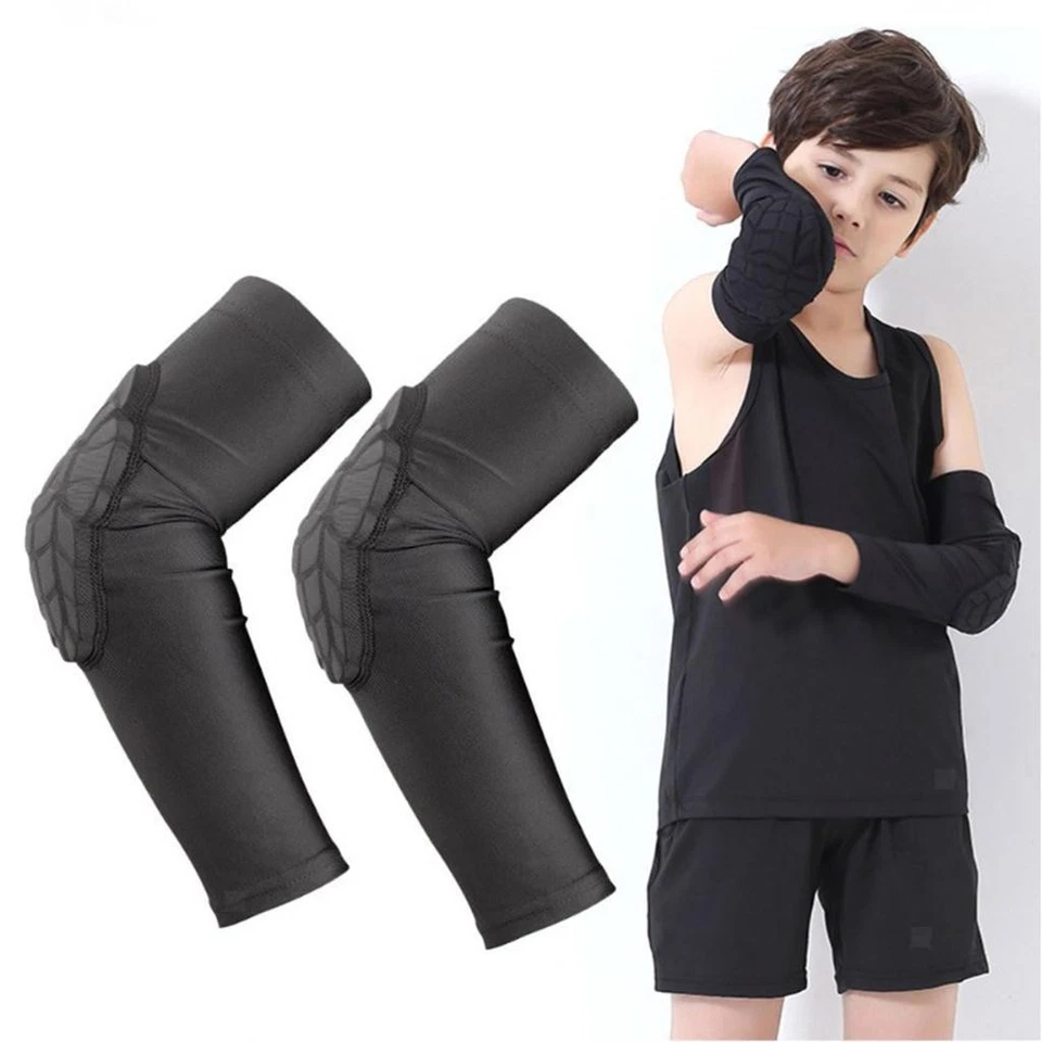 1 Paar Sport gepolsterter Armschutz - Ellenbogenärmel Schutzpolster - für Kinder Jungen, - Bild 1 von 1