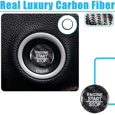 Motor Start Stopp Taste Abdeckung Carbon Faser für Dodge Charger Durango Jeep